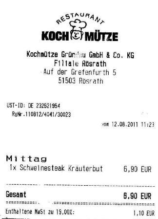 evkh Hffner Kochmtze Restaurant